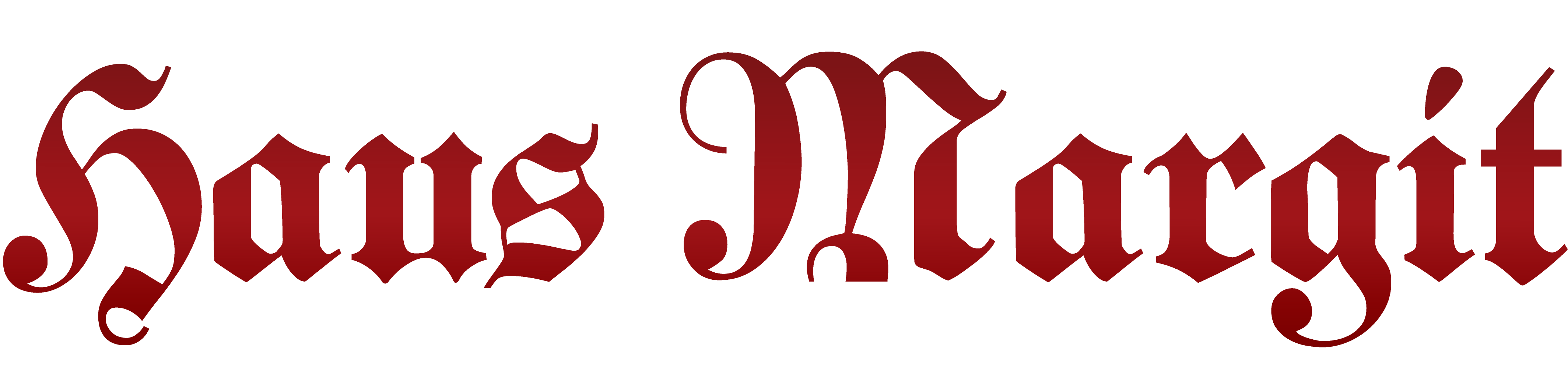 Logo "Haus Margit Mayrhofen" in gebrochener Frakturschrift